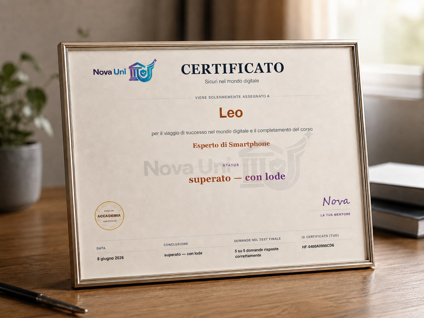 Certificato personale come chiusura visibile dell’apprendimento
